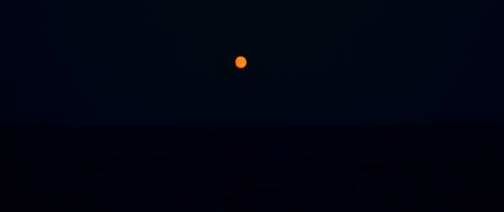 Full moon guiding us from Sicily to Malta