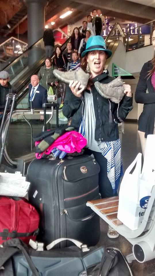 Hiking preparations at Manchester Picadilly